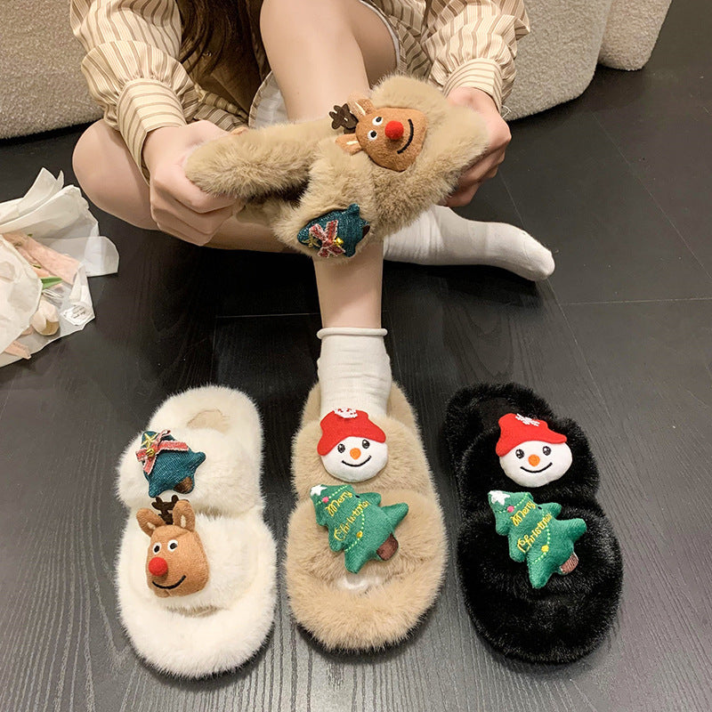 Women's Fashion Casual Holiday Cozy Slippers