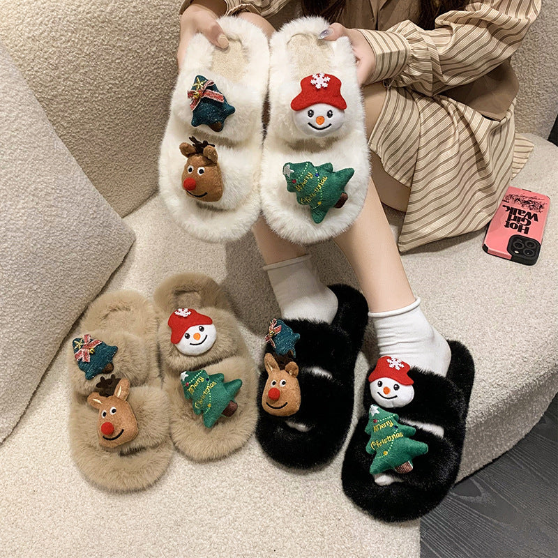 Women's Fashion Casual Holiday Cozy Slippers